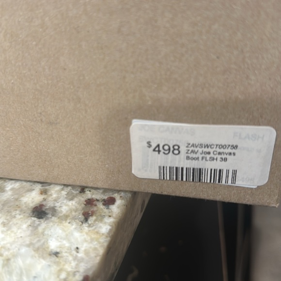 Zadig & Voltaire Cream Canvas boots - Picture 5 of 5